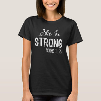 She Is Strong Women's Christian Shirt