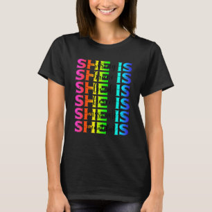 She Is Strongs Brave Loved Fierce Passionate Beaut T-Shirt