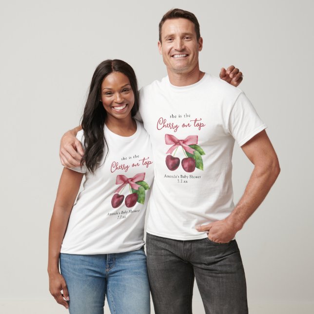 She is the cherry on top baby shower  (Unisex)