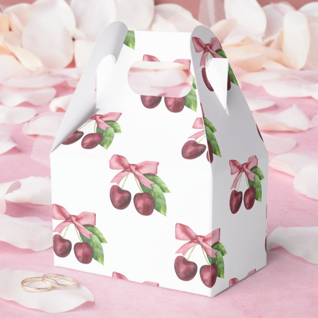 She is the cherry on top baby shower  favour box (Wedding)