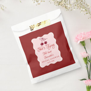 She is tying the knot Bridal Shower Favour Bag
