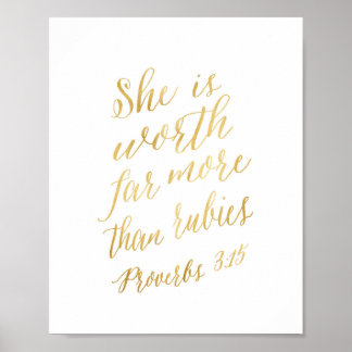 She is worth far more than rubies poster