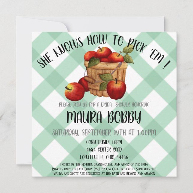 SHE KNOWS HOW TO PICK 'EM HOLIDAY CARD (Front)