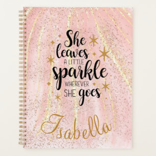 She Leaves A Little Sparkle Luxury Personalised Planner