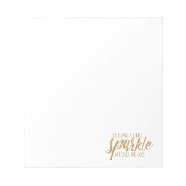 She Leaves A Little Sparkle Notepad (Front)