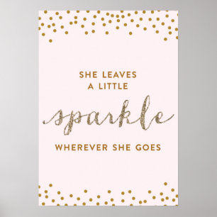 She Leaves a Little Sparkle - Premiumd Canvas Poster