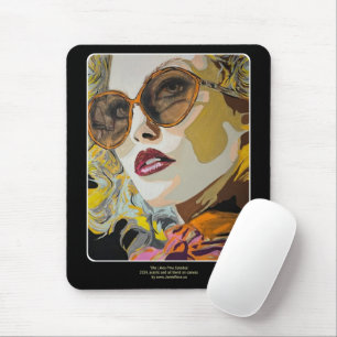 'She Likes Pina Coladas' Painting on a Mouse Pad