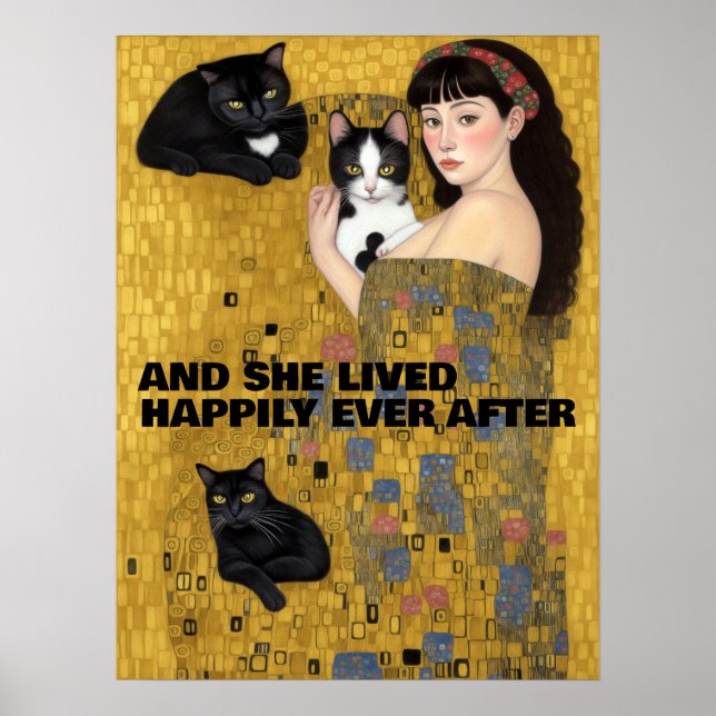 SHE LIVED HAPPILY EVER AFTER CATS POSTER (Front)