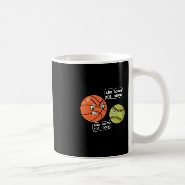 She Love Me More Softll Sketll  Coffee Mug (Right)