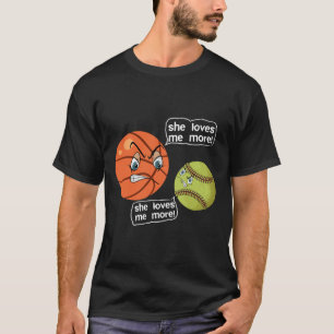 She Love Me More Softll Sketll T-Shirt