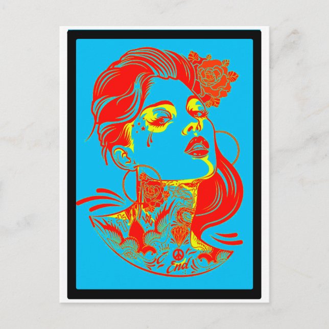 SHE LOVED ME POSTCARD (Front)