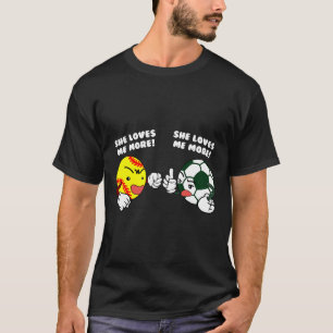 She Loves Me More Funny Softll Soccer Player T-Shirt