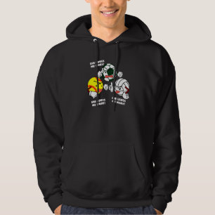 She Loves Me More Softball Soccer Volleyball Play Hoodie
