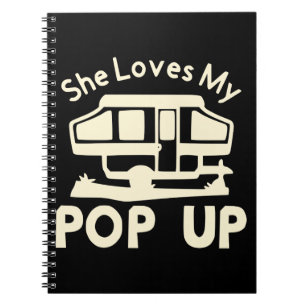 She Loves My Pop-Up #USAPatriotGraphics © Notebook