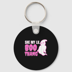 She My Lil Boo Thang Funny Halloween  Key Ring