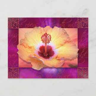 She Opens Her Mouth with Wisdom Postcard