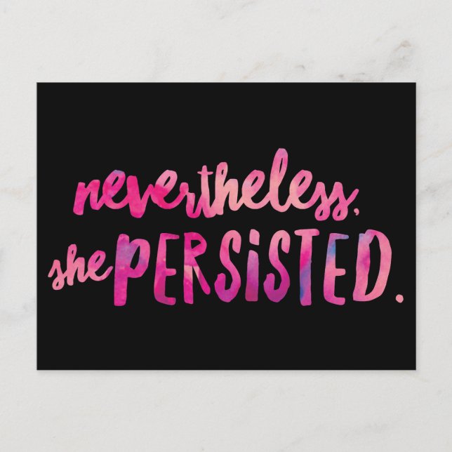 She Persisted 2 Postcard (Front)