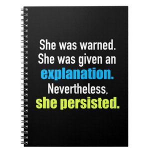 She Persisted Elizabeth Warren Notebook