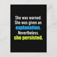 She Persisted Elizabeth Warren