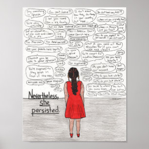 She Persisted (Latina) Poster