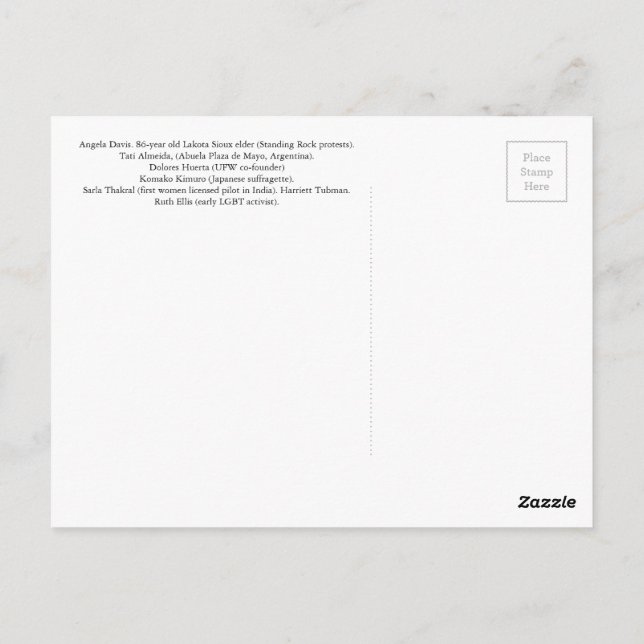 She persisted postcard (Back)