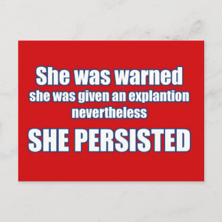 She Persisted Postcard