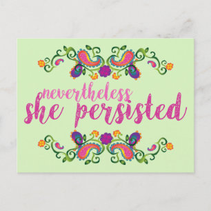 She Persisted Postcard
