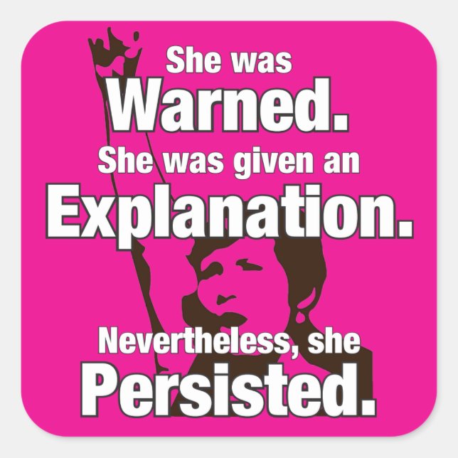 "She Persisted" Sticker (Front)