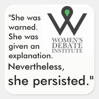 She persisted stickers square