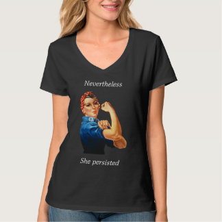 "She Persisted" V-neck Shirt - Women's