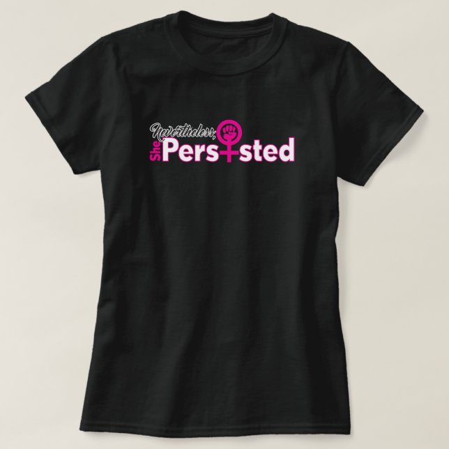 She Persisted Women's Basic T-Shirt (Design Front)