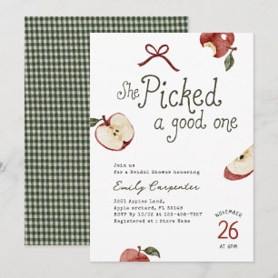 She Picked a Good One Bridal Shower Invitation