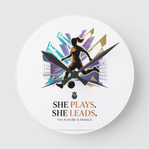 She Plays She Leads Future Women’s Football Star I Round Clock