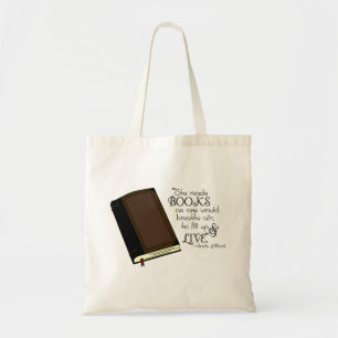 She Reads Books Tote Bag