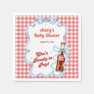 She Ready Pop Soda Baby Shower Boy Napkin