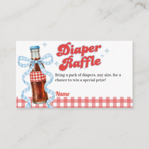 She Ready Pop Soda Baby Shower diaper raffle Enclosure Card