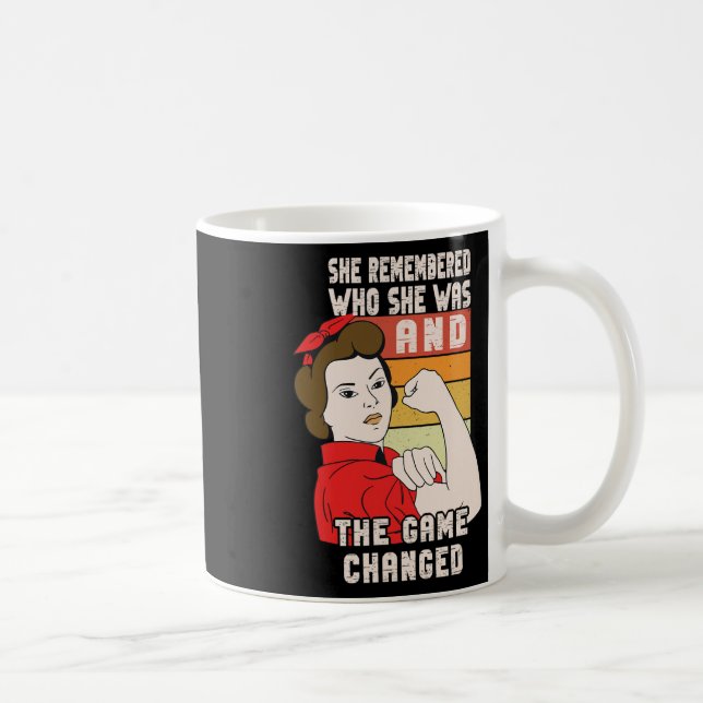 She Remembered Who She Was And The Game Changed 5  Coffee Mug (Right)