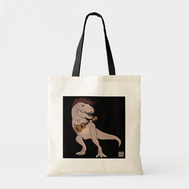She Rex Ukulele Tote Bag (Front)