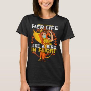 She Rules Her Life Like A Bird in Flight Support M T-Shirt