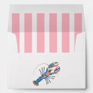She’s a Catch Coastal Lobster Wedding Envelope