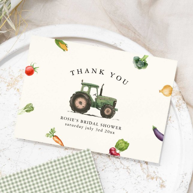 She’s Fresh Off The Farmers Market Bridal Shower Thank You Card (Creator Uploaded)