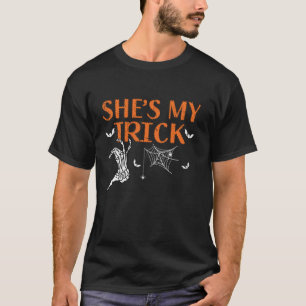 She s is My Trick He s Is My Treat Halloween Coupl T-Shirt