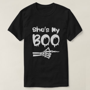 She’s My Boo , halloween Couples  T-Shirt