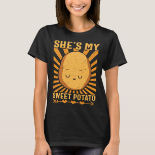 She s My Sweet Potato Yes I Yam Couple Costume T-Shirt