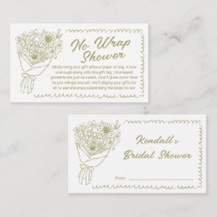 She’s off the Market Sage Green No Wrap Shower Enclosure Card
