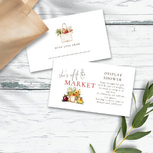 She’s Off The Market Wildflowers Display Shower Enclosure Card