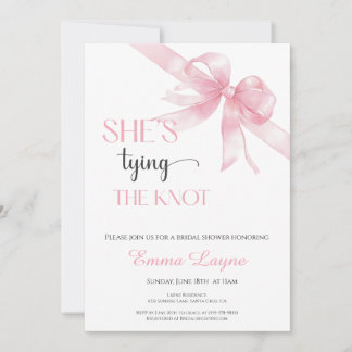 She’s Tying the Knot Bridal Shower Invitation 