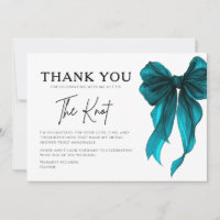 She’s Tying The Knot Turquoise Bow Bridal Shower