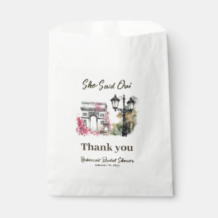 She Said Oui Paris Bridal Shower Parisian Brunch Favour Bag