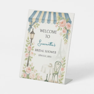 She Said Oui Paris Cafe Bridal Shower Welcome Sign